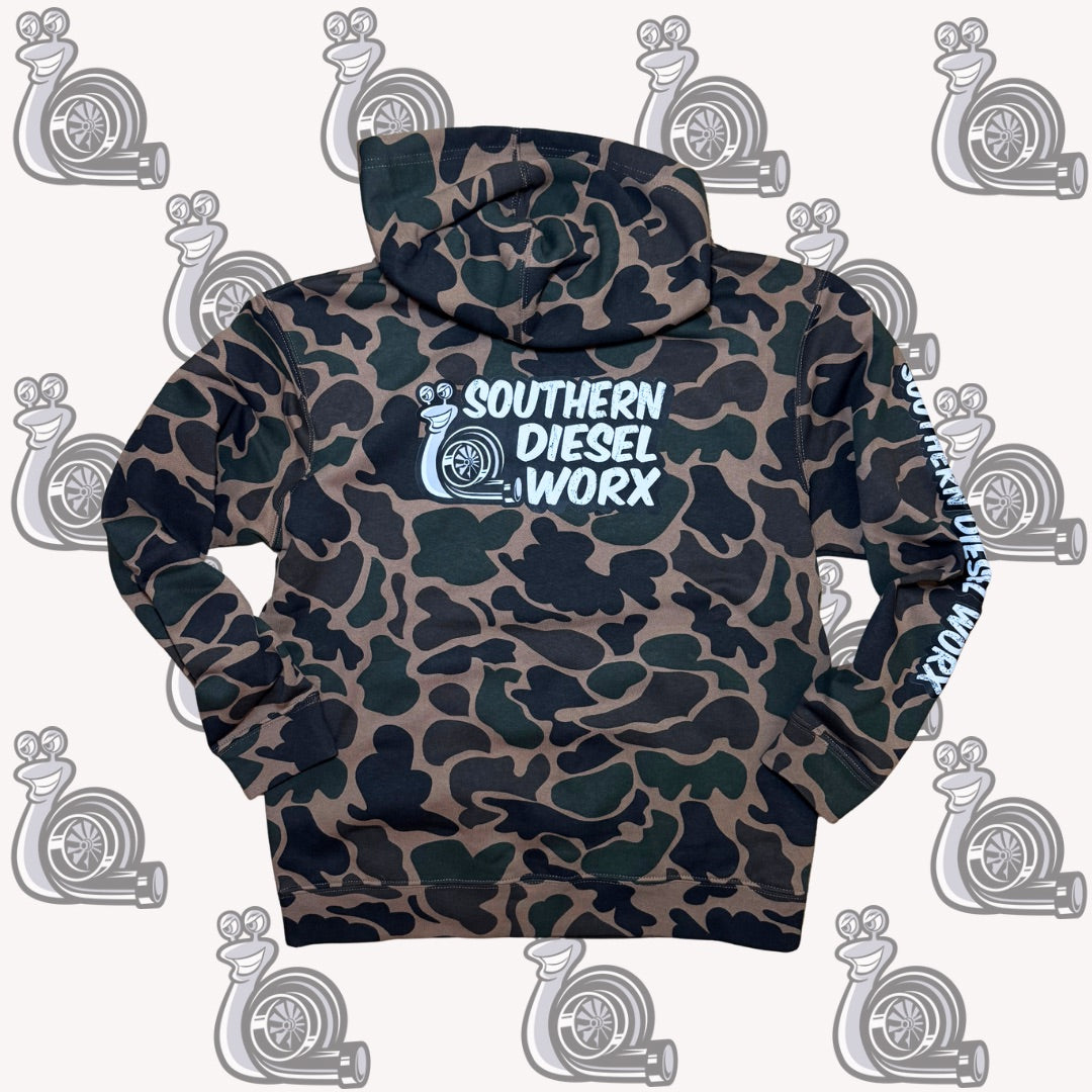 Youth Duck Camo SDW Hoodie – Southern Diesel Worx
