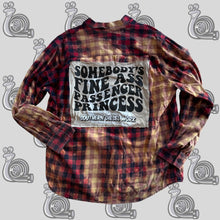 Load image into Gallery viewer, Red + Blue Princess Flannel
