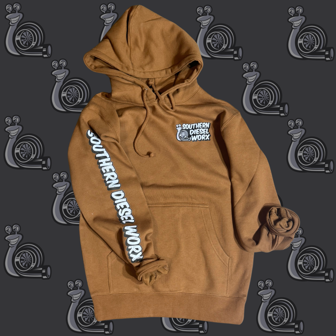 Saddle Brown SDW Hoodie – Southern Diesel Worx