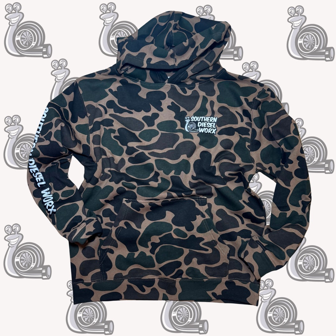 Youth Duck Camo SDW Hoodie – Southern Diesel Worx